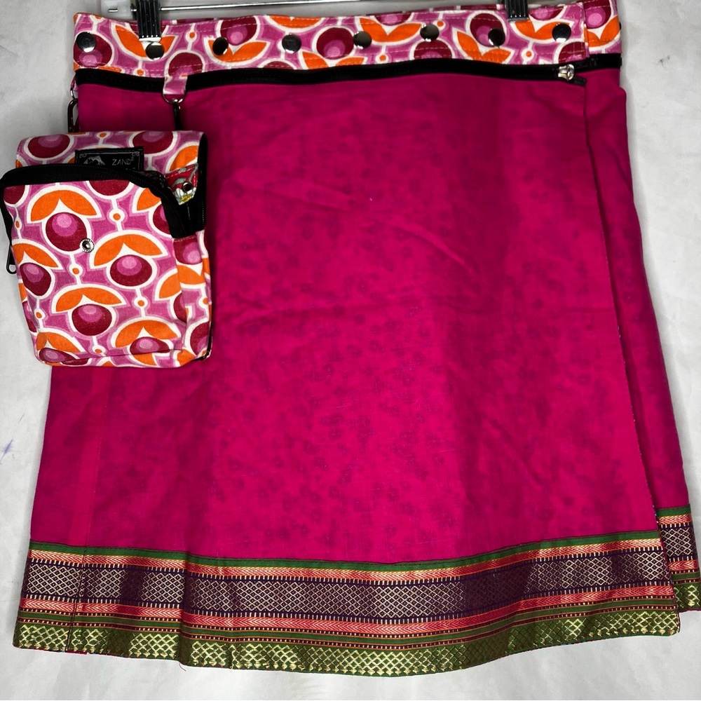 Zand Amsterdam boho wrap skirt with matching bag